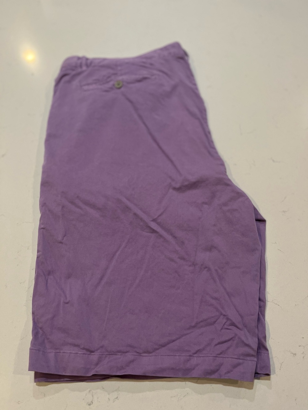 WESTPORT “BLACK” Men's Purple Solid Bermuda Twill Shorts Flat Front 44T MSRP $98